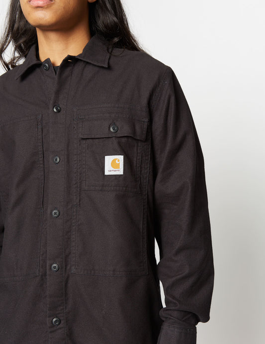 Charter Long Sleeve Shirt (Loose) - Black