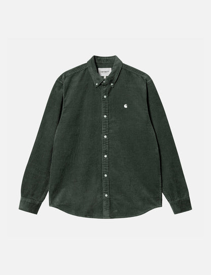 Madison Cord Shirt - Boxwood Green/Wax