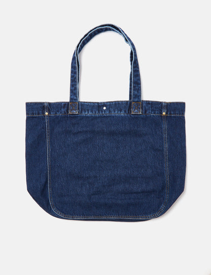 Nash Tote Bag (Stone Washed) - Blue